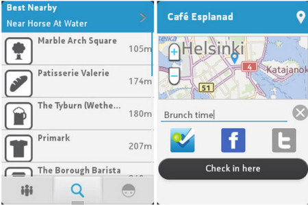Foursquare llega a los móviles S40, haz check-ins desde tu Nokia Asha