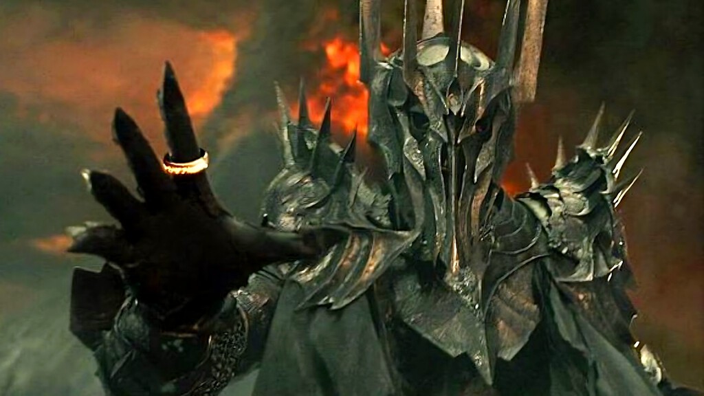 Si te diste cuenta, tienes vista de elfo. Si paras El Señor de los Anillos en el minuto 1:54 verás en Sauron uno de los detalles más oscuras de la película