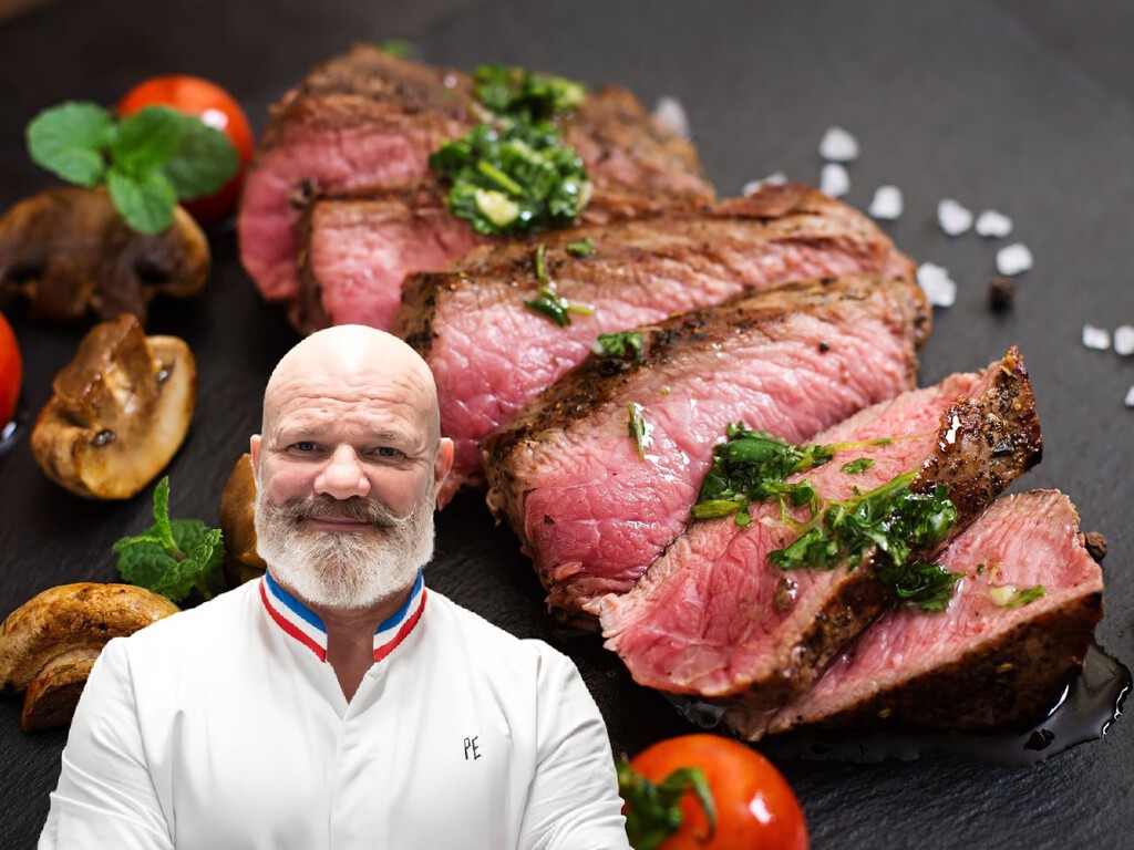 El secreto del chef francés Philippe Etchebest para cocinar un filete de ternera: “Hay que comparar la resistencia de la carne con tus dedos”