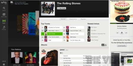 Al parecer ya está en marcha la beta de la versión Web de Spotify