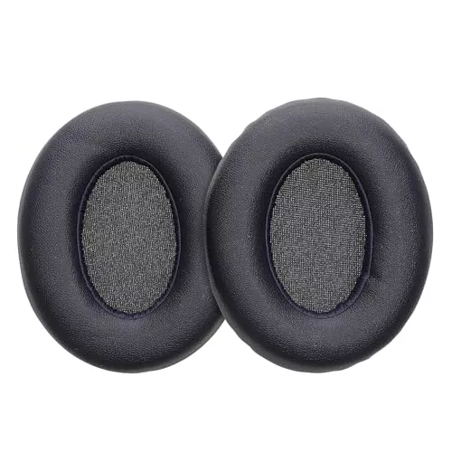 kwmobile Almohadillas compatibles con Anker Soundcore Q20i Almohadillas - 2X Almohadilla de Repuesto para Auriculares en Cuero sintético