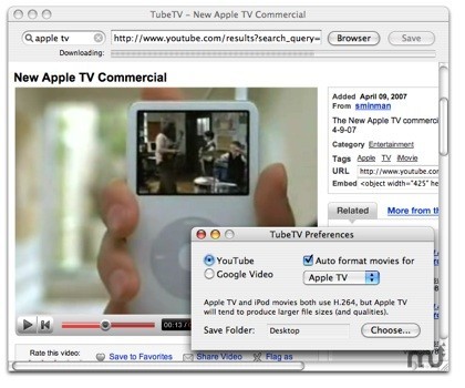 TubeTV: navega, busca y guarda videos