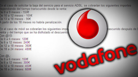 FACUA denuncia a Vodafone por los 750 euros que habría que pagar en caso de no cumplir el contrato de permanencia