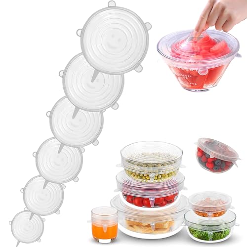 Tapas de Silicona,12 Piezas Tapas Silicona Ajustables