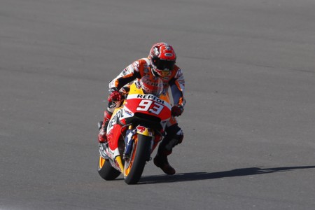 Marc Márquez y las Honda al frente en la sesión del viernes