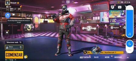 左側に、音楽アイコンが付いた小さな青いアイコンが表示されます。