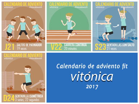 Nuestro calendario de adviento fit 2017, al completo