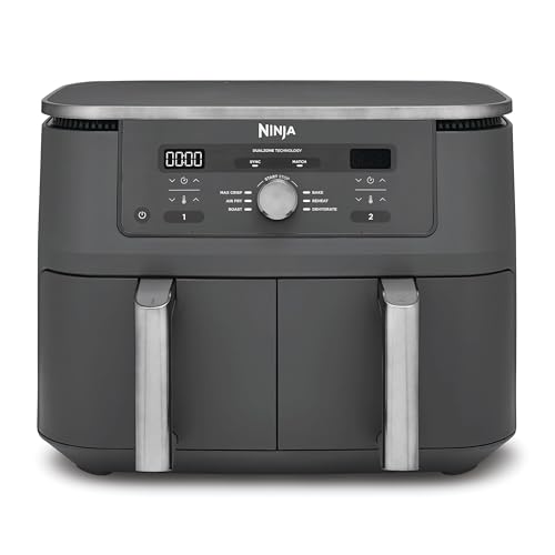 Ninja MAX, Freidora de Aire con 2 Cajones Independientes, 9,5L, DZ400EU
