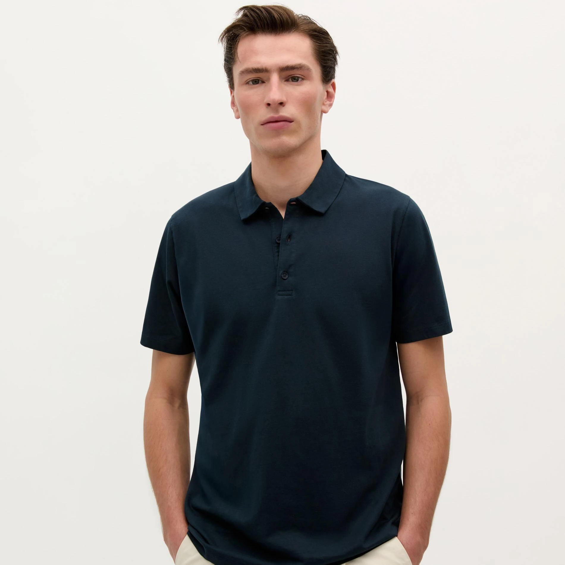 Polo de hombre premium de algodón