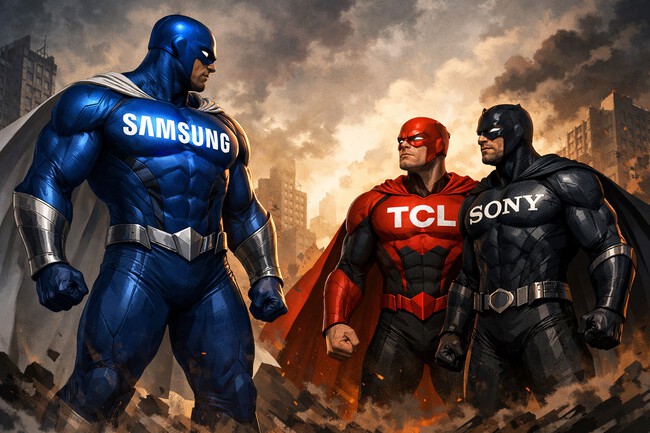 Samsung, TCL y Sony