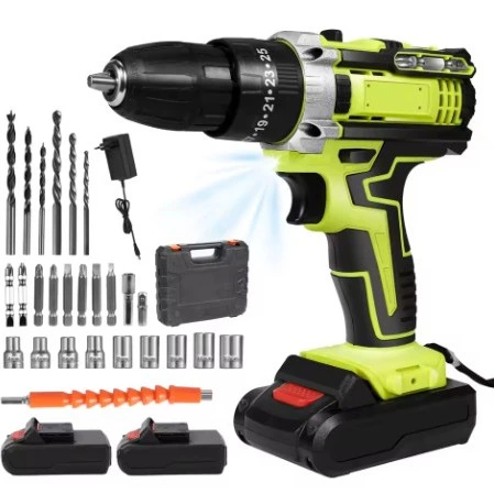 Taladro de impacto inalámbrico de 28V, destornillador eléctrico, taladro percutor eléctrico, Mini taladro manual inalámbrico, herramientas eléctricas con batería de iones de litio