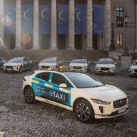 Jaguar lanza su primera flota de taxis eléctricos en Múnich con el I-PACE haciendo los honores