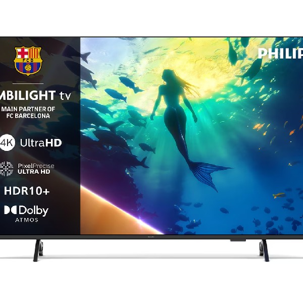 Philips - TV LED 139 cm (55') Philips Ambilight 55PUS8010/12 UHD 4K, Dolby Atmos, Titan OS, Smart TV.