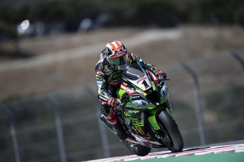 Jonathan Rea aprovecha la cuarta caída de Álvaro Bautista para ganar en Laguna Seca