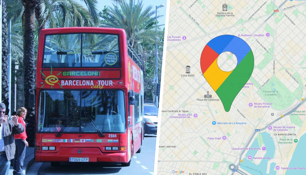Barcelona borra una línea de bus de Google para evitar a los turistas. No salió como la ciudad esperaba
