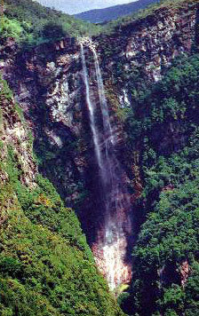 El salto del Ángel en Venezuela