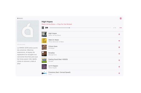 Apple Music ya permite escuchar canciones completas en el navegador gracias a su reproductor web