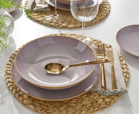 FÄRGKLAR Vajilla 18 piezas, rosa claro