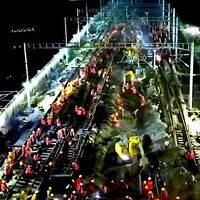En solo 9 horas y con más de 1,000 trabajadores, China redujo un viaje de 7 horas a 90 minutos gracias a un enlace ferroviario 