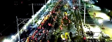 En solo 9 horas y con más de 1,000 trabajadores, China redujo un viaje de 7 horas a 90 minutos gracias a un enlace ferroviario 