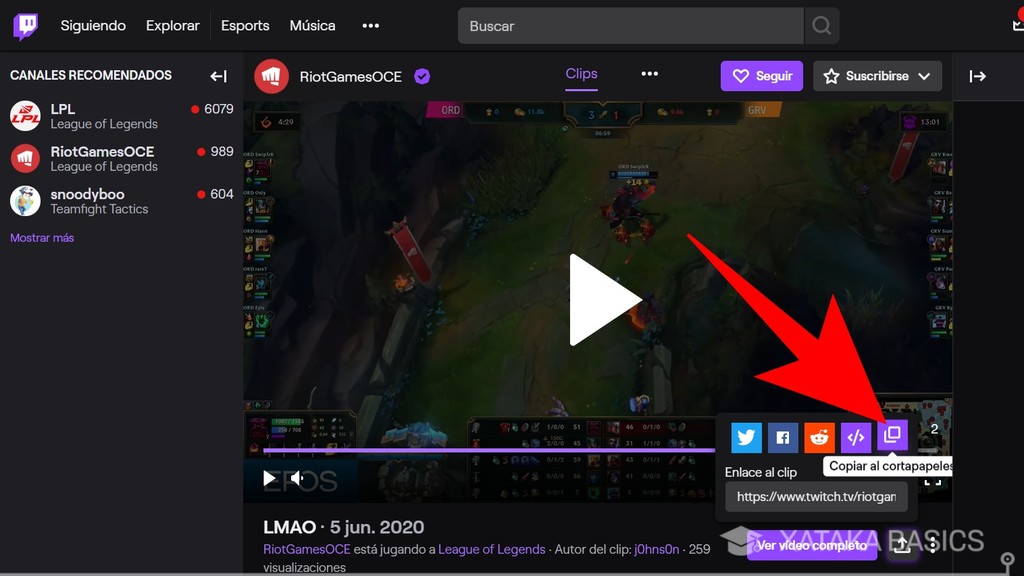 Cómo descargar los clips de Twitch