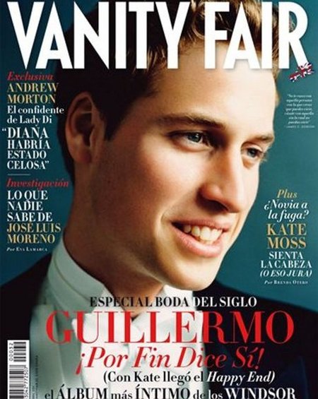 El Príncipe Guillermo en la portada de Vanity Fair
