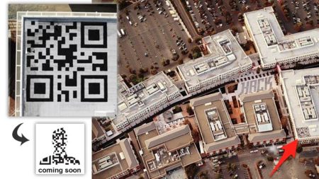 La imagen de la semana: el código QR en el tejado de Facebook
