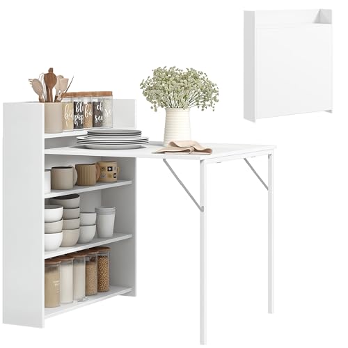 HOMCOM Mesa Plegable de Comedor