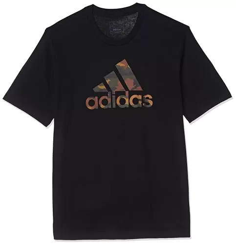 adidas Hombre Camo BOS Graphic tee, Black, S