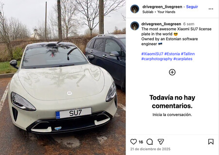 Instagram Xiaomi Su7