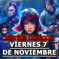 Free Fire MAX, códigos gratuitos del Viernes 7 de noviembre 