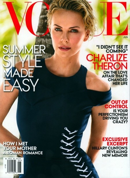 Charlize Theron ha necesitado una Vogue para hablar abiertamente de lo suyo con Sean Penn