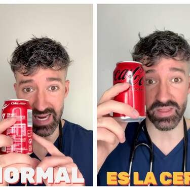 Entre Coca Cola normal o Coca Cola Zero este médico lo tiene claro 