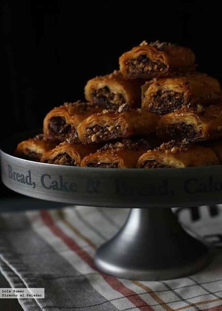 Baklavas de chocolate. Receta