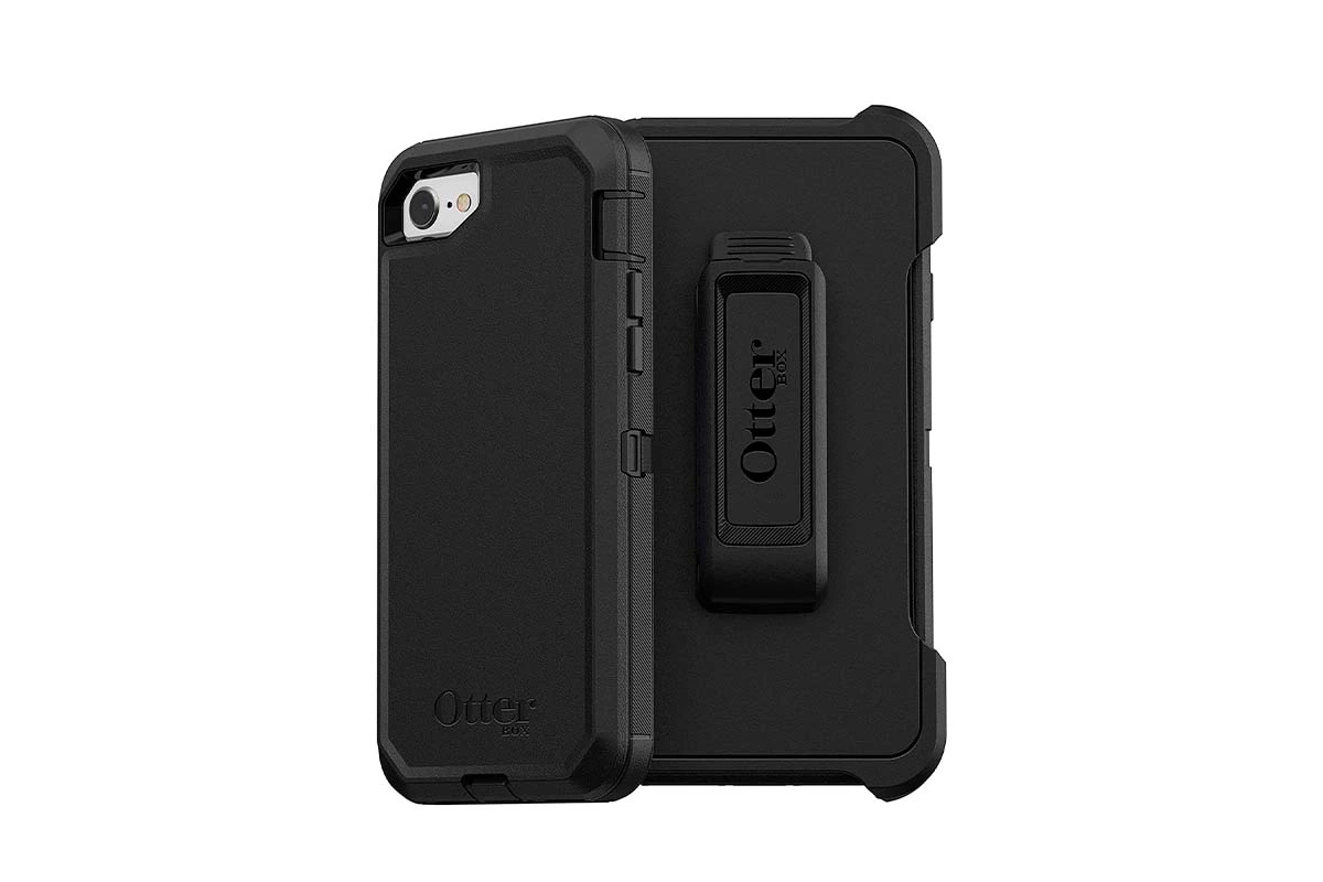 OtterBox Apple iPhone 7 / 8 / SE 第 2 世代 (2020) / SE 第 3 世代 (2022) 用、プレミアム頑丈保護ケース、ディフェンダー シリーズ、ブラック