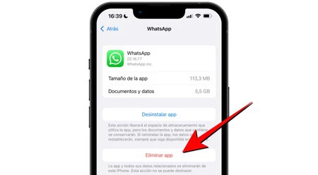 Eliminar App Ios