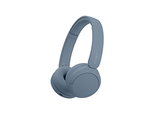 Sony Audífonos inalámbricos on-Ear WH-CH520 hasta 50 Horas de duración de batería, Azul (Versión Nacional)