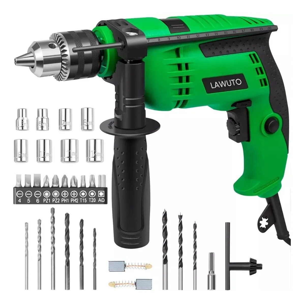 Taladro rotomartillo de 860W con accesorios