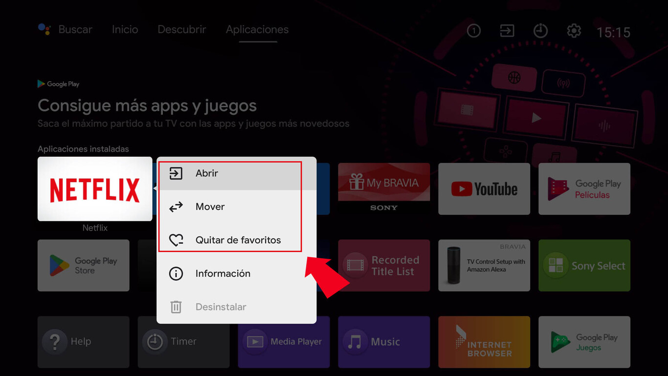 La pantalla de inicio de tu Smart TV con Android TV o Google TV ya no ...