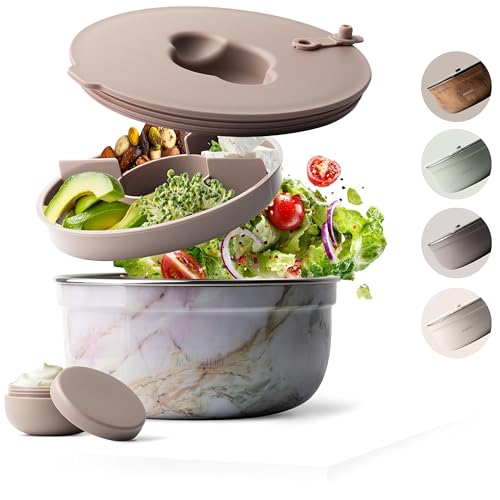 MAMEIDO Caja de Ensalada para llevar 1,5 litros