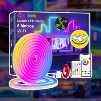 Esta tira de luz RGB es compatible con Alexa, Google Home, mide seis metros y cuesta menos de 220 pesos 