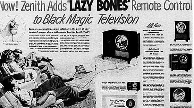 Anuncio Lazy Bone, mando a distancia con cable