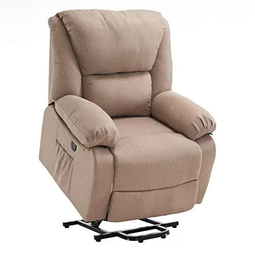 ECODE® Sillon de Relax Reclinable Levantapersonas Electrico con Masaje y Calor Lumbar - Sillones Electricos Stressless Ideales para Personas Mayores