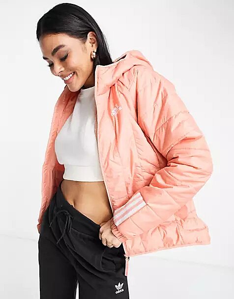 Chaqueta de plumas rosa ligera con capucha Itavic de adidas Outdoor