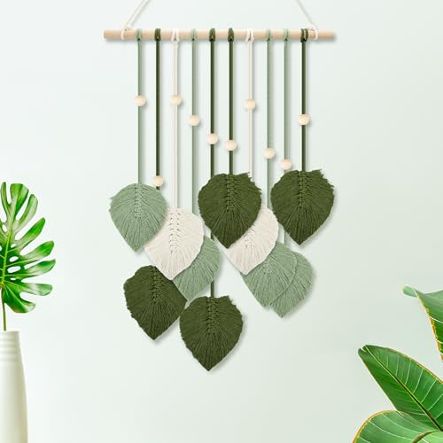 Heveer Tapiz de Macramé para Colgar en la Pared Hecho a Mano 