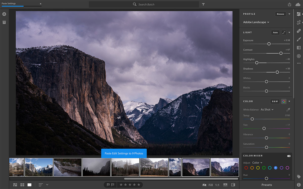 Adobe presenta Project Rush y actualización de Lightroom CC Junio 2018