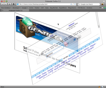 Firefox 3.1 añade transformaciones de páginas webs completas
