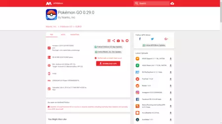 APK Mirror Pokémon Go