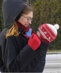 Parka para usar con portabebés