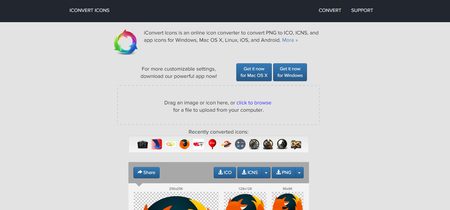 Crea y convierte iconos para Windows, Linux, Mac, iOS y Android en linea y gratis